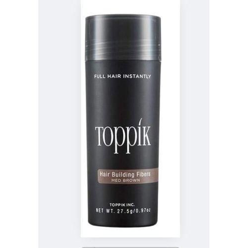 توبيك الياف بناء وتقوية الشعر 27.5جم بني وسط - Toppik Hair Building Fibers, 27.5g - Medium Brown