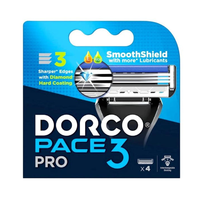 دوركو امواس برو 3 شفرة 4 امواس - Dorco Pro 3-Blade Shaving Cartridges - 4 Pack