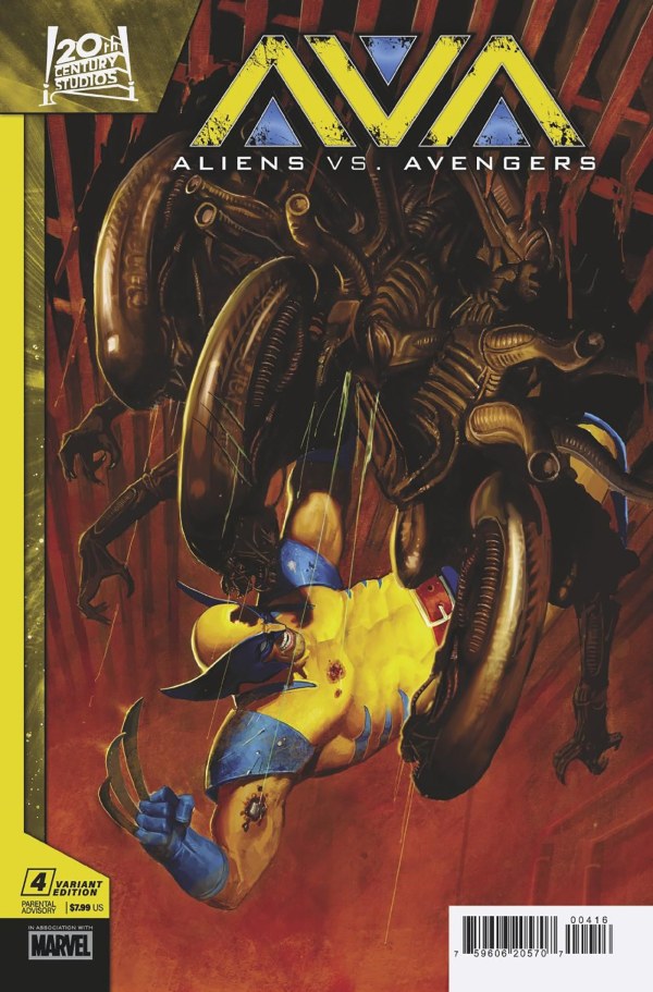 Aliens vs. Avengers #4 1:25 Erik M. Gist Variant