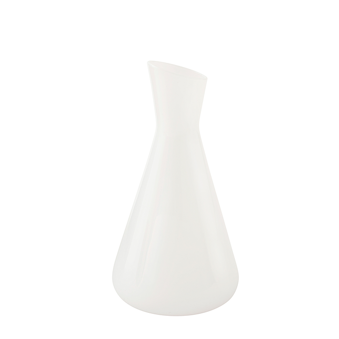 ANGLE STEM VASE - White