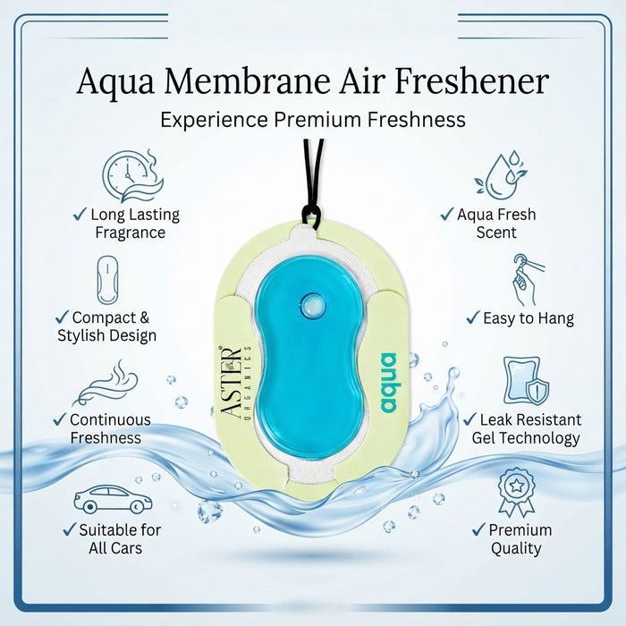 Aqua Membrane Car Hanging Gel Air Freshener