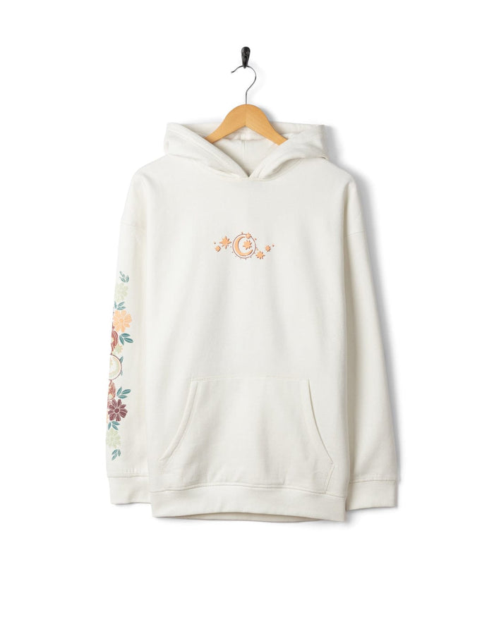 Better Days Womens Oversized Pop Hoodie in Cream
