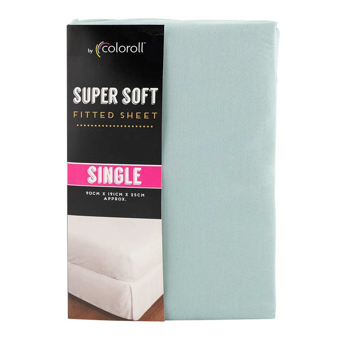 Duck Egg Single Fitted Sheet | Poundstretcher 345140