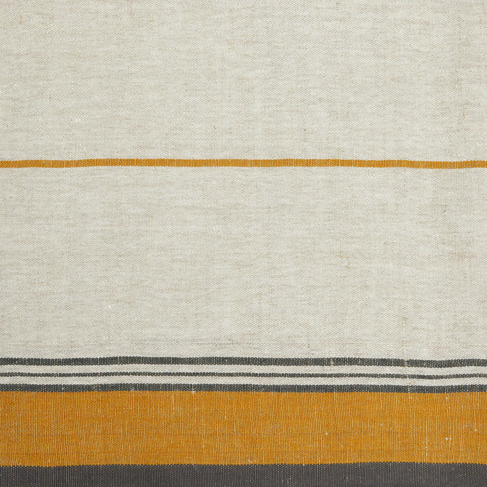 French Tablecloth Eze Ivory & Mustard: 60 x 90