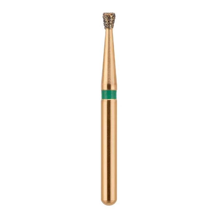 G/010-012 (805) 10-Pk , Multi use Gold Diamond Burs Inverted Cone with Collar Shaped