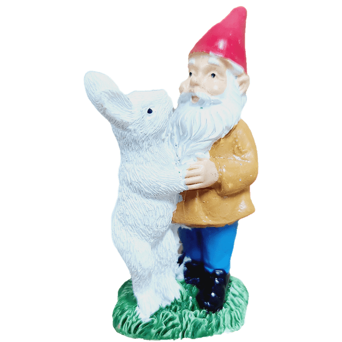 Gnome Decorations Mini Garden Gnome with Rabbit, 3 inch