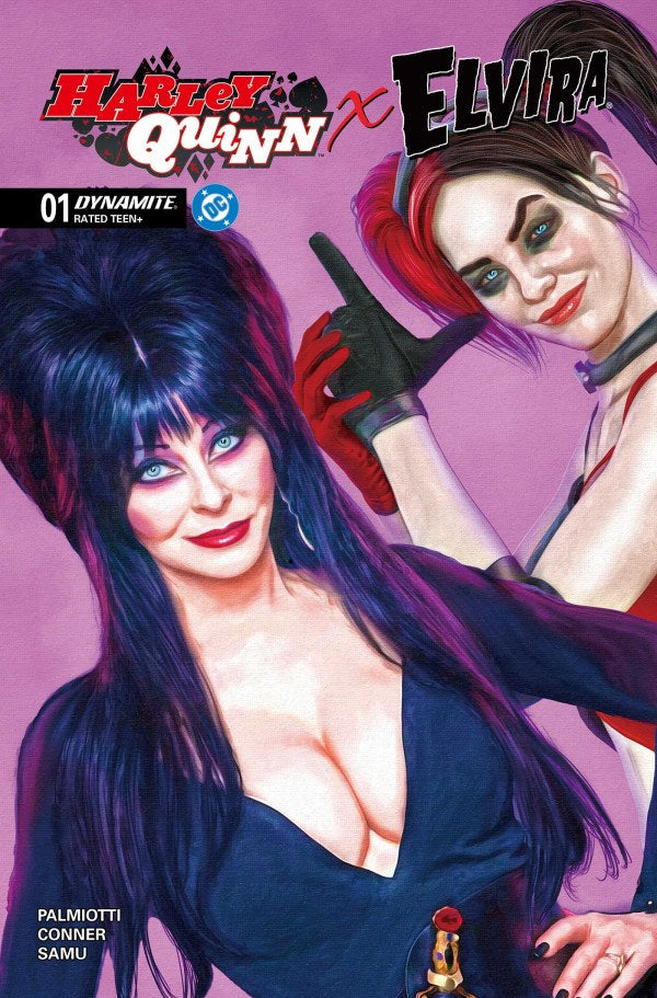 Harley Quinn X Elvira #1 Cover Y 1:10 Mark Spears Pink FOC Bonus Variant