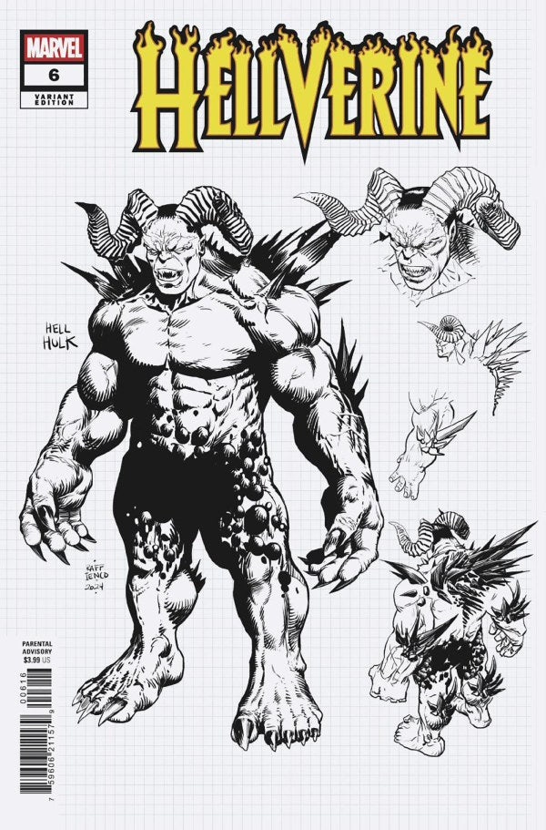 Hellverine #6 1:10 Raffaele Ienco Design Variant