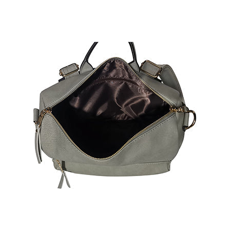 !HOT DEAL! DEAL! Gray Faux Leather NGIL Shoulder Backpack