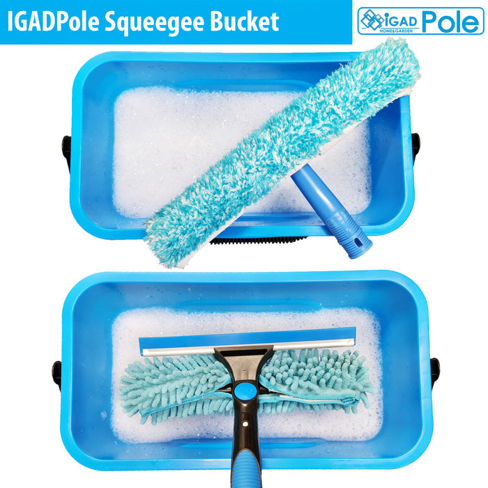 IGADPole 12L Window Cleaning Squeegee Bucket