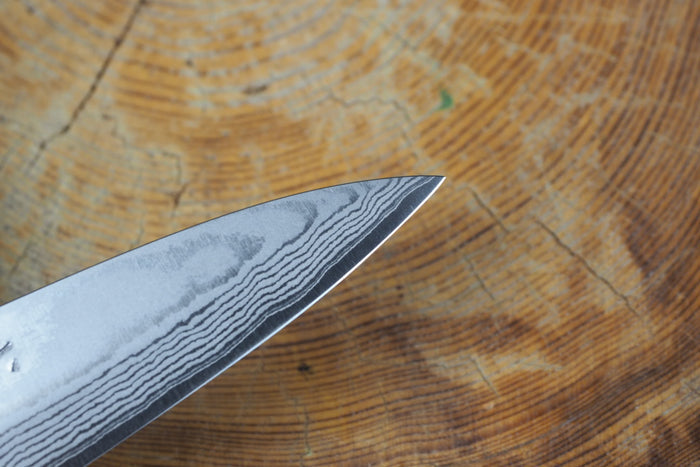 Kamo Knives - Hand Forged VG10 Damascus Paring Knife 8cm
