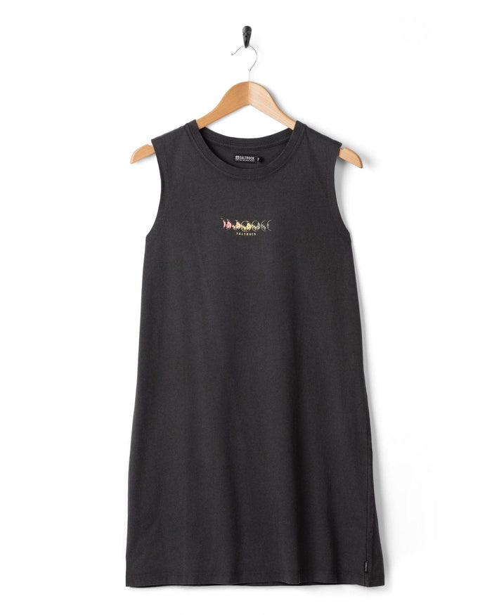 Make Magic Womens Tank Dress in Dark Grey