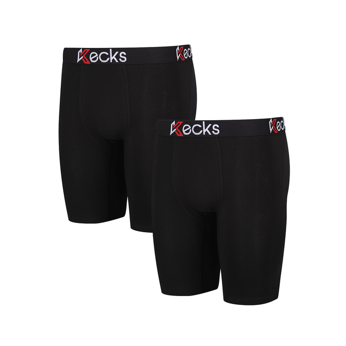 Mens Black Multipack Boxer Shorts 2 Pack - Kecks