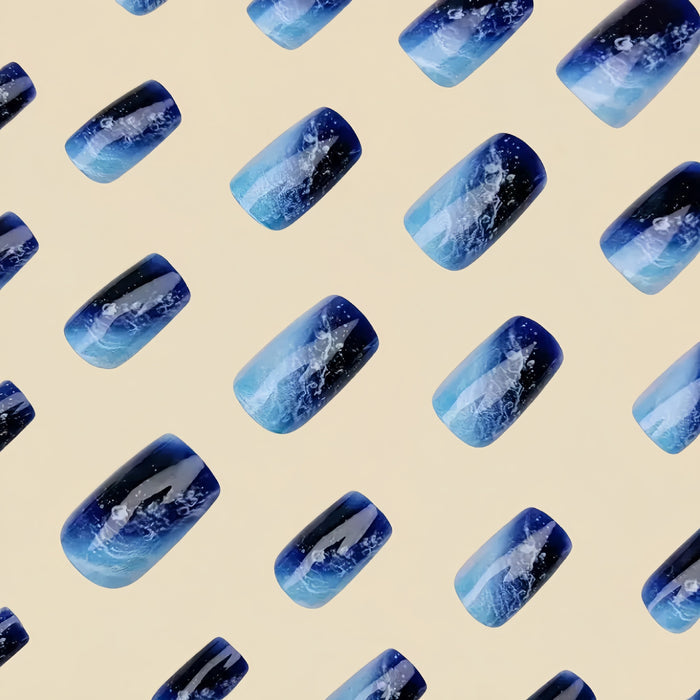 NA086 - Ocean Blue Gradient Nails