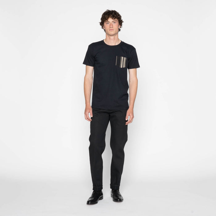Pocket Tee - Black + Dobby Bands - Black by Naked & Famous Denim