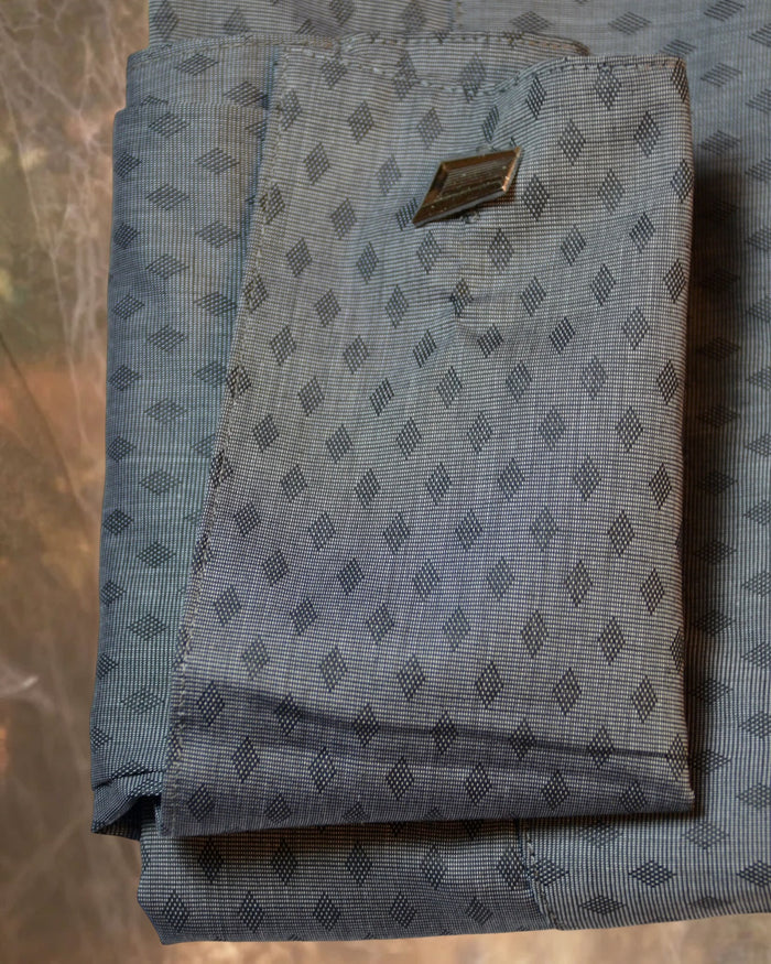 Slate Blue Diamond Men's Tuxedo Shirt