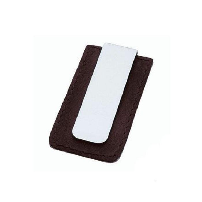 Stainless Steel and Leather Money ClipNEW! Personalized Polished Stainless Steel & Leather Money Clip
This sophisticated money clip combines solid stainless steel with premium brown or black leather,Money Clip/Key ringT.M.JTheodore Men's JewelryStainless Steel