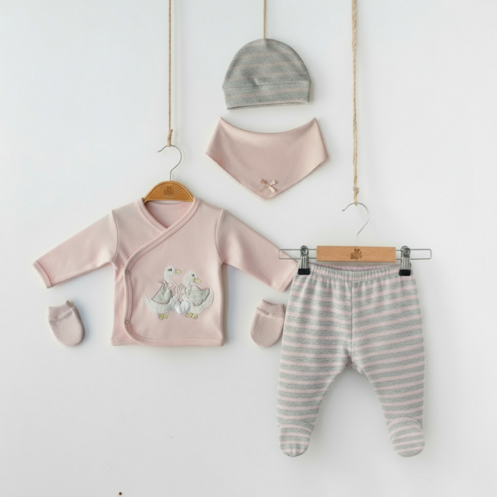 Striped Goose Newborn 5PC Set