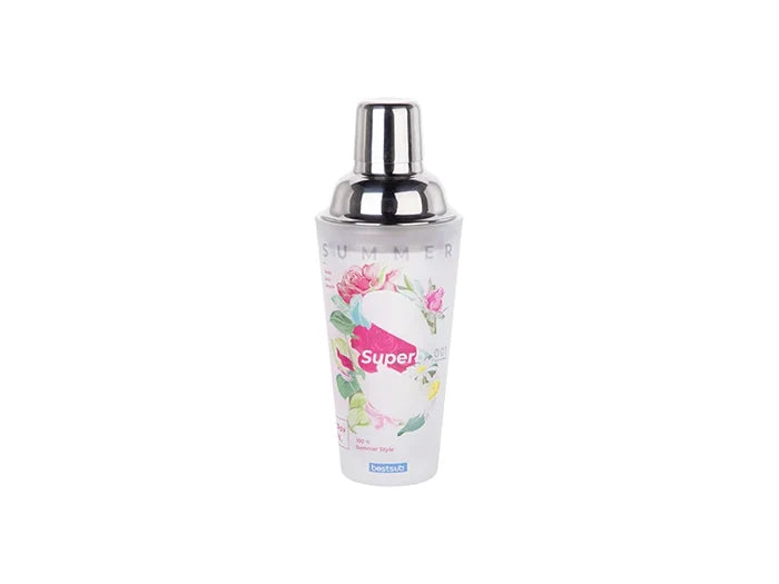 Sublimation 400ml Glass Cocktail Shaker (Frosted)