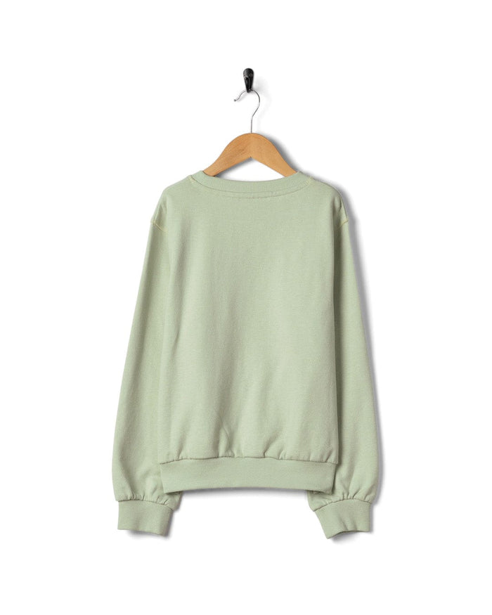 Sun Daze Kids Sweatshirt in Light Green
