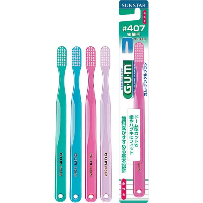 Sunstar GUM Brush #407 Compact Head Medium