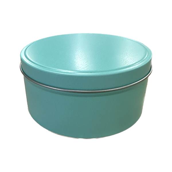 Travel Tins - 12oz - Blue - Seamless with Solid Lid
