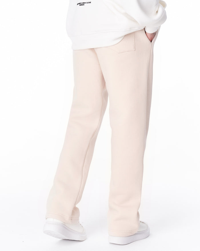Unyieldingness Oversized Baggy Cream Sweatpants (8)