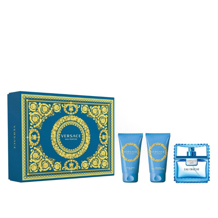 Versace Man Eau by Versace for Men 1.7 oz EDT 3pc Gift Set