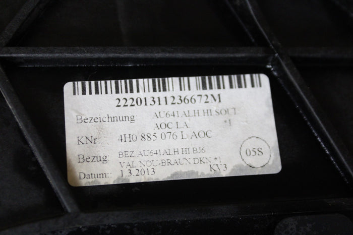 11-14 Audi A8L Rear Seat Center Console Armrest Cupholder Assembly 4H0 885 076 L
