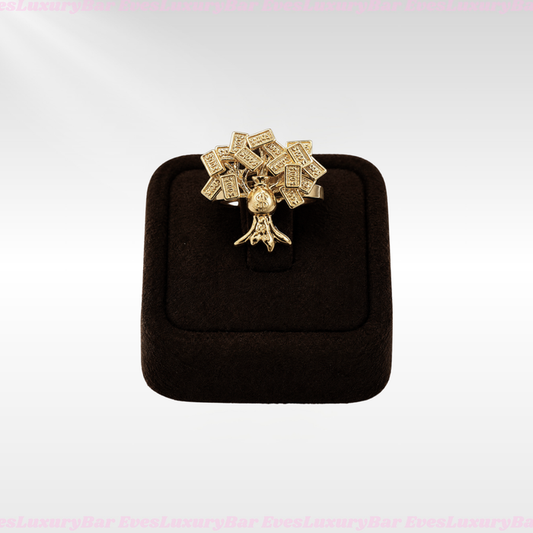 18K GOLD FILLED/PLATED MONEY TREE RING
