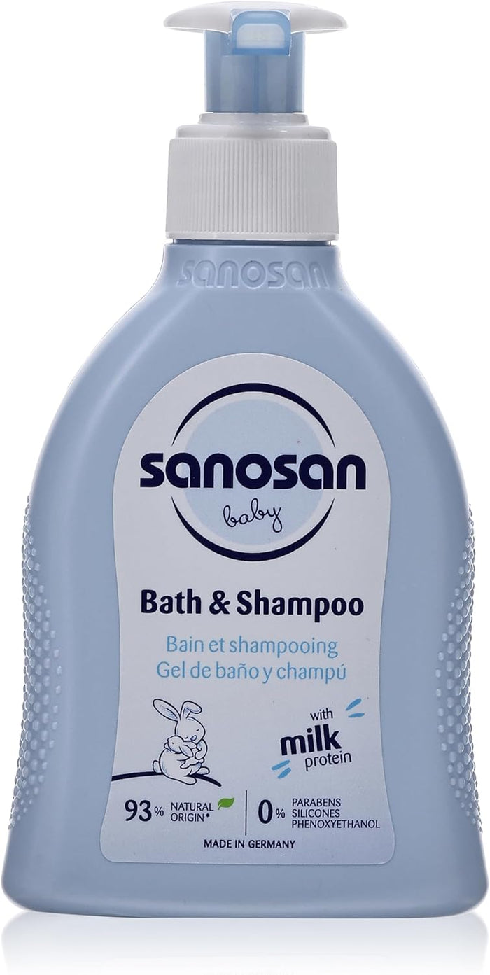 سانوسان شامبو وباث 200مل  - Sanosan Baby Shampoo & Bath (200ml)