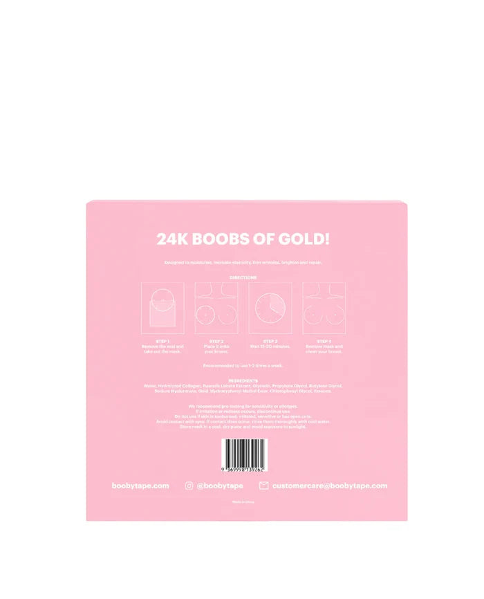 24K Gold Breast Masks