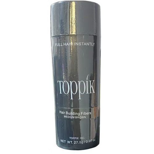 توبيك الياف بناء وتقوية الشعر 27.5جم بني - Toppik Hair Building Fibers, 27.5g - Medium Brown / Brown