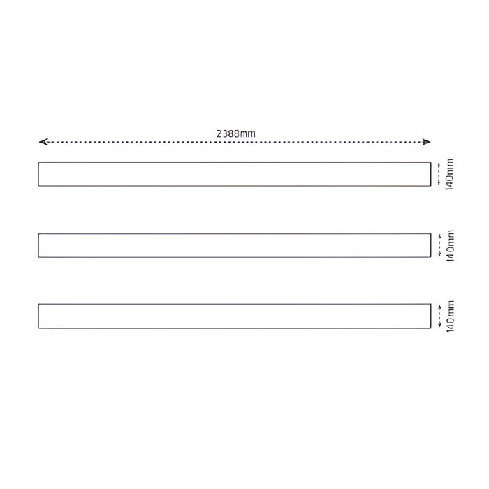 Oxworks 3 Rail Rural PVC Panel Kit - White - 2388mm Rails - - Image 3