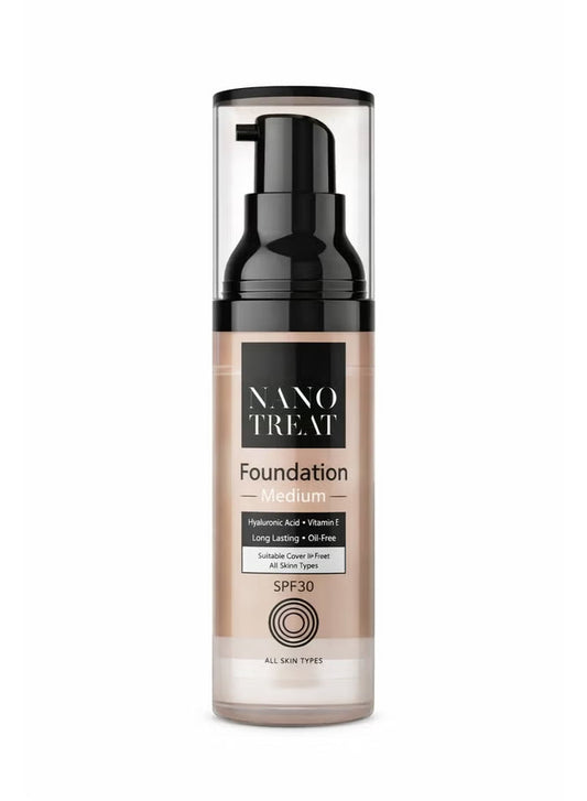 نانو تريت فونديشن 30مل ميديم (متوسط) - Nano Treat Foundation Medium 30 ML