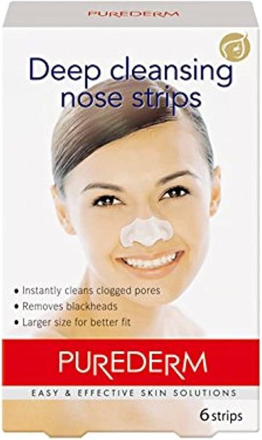 بيورديرم لاصقة تنظيف بثور الانف 6ق - Purederm Deep Cleansing Nose Strips - 6 Patches
