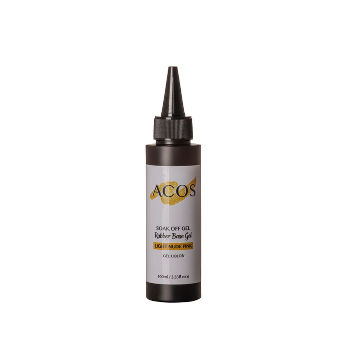 ACOS Rubber Base Soak Off Gel Refill Bottle (100ml) - Lashmer