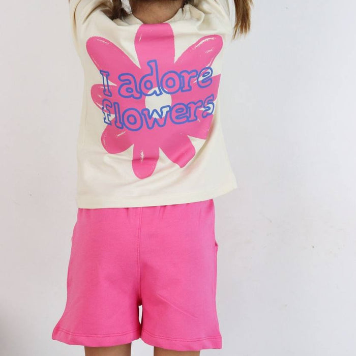 Adore Flowers Girls Short Set