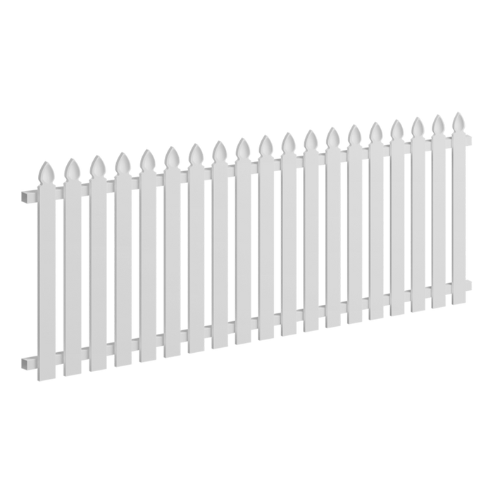 Oxworks Colonial Picket Panel - Aluminium - 2035 x 900mm - Stonnington Speartop - Image 1