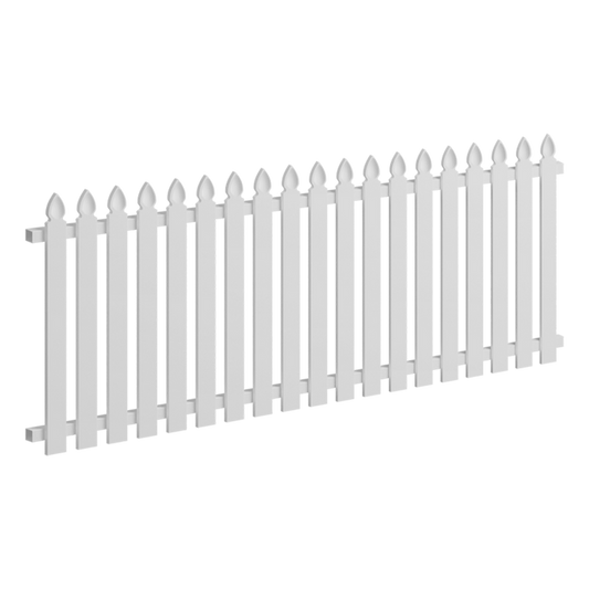 Oxworks Colonial Picket Panel - Aluminium - 2035 x 900mm - Stonnington Speartop - Image 1