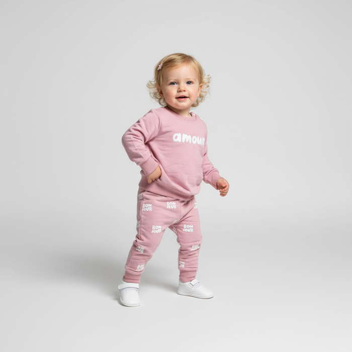Amour Girls Cotton Joggers Set