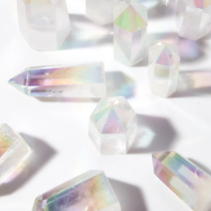 Angel Aura Crystal Point Magical Iridescent Crystals | Wicked Good Gift Box