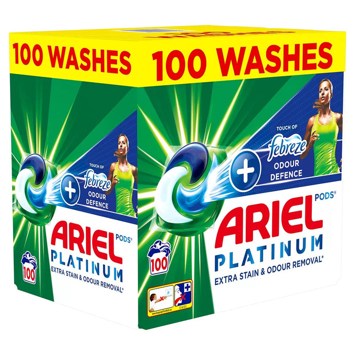 Ariel Platinum + Touch Of Febreze Odour Defence Pods - 50 Washes