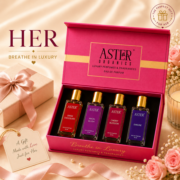 Aster Organics Couple Collection Luxury Perfume Gift Box 4 x 20ml