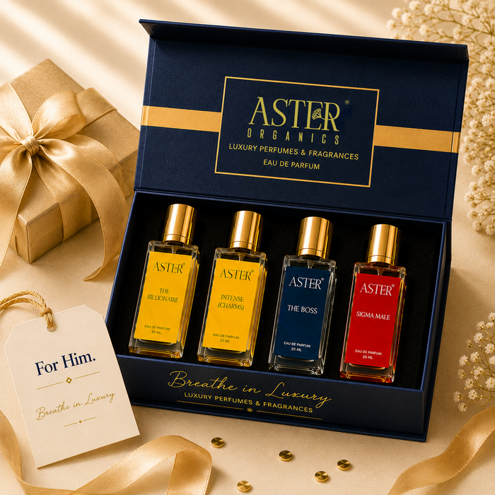 Aster Organics Him Collection Luxury Perfume Gift Box 4 x 20ml