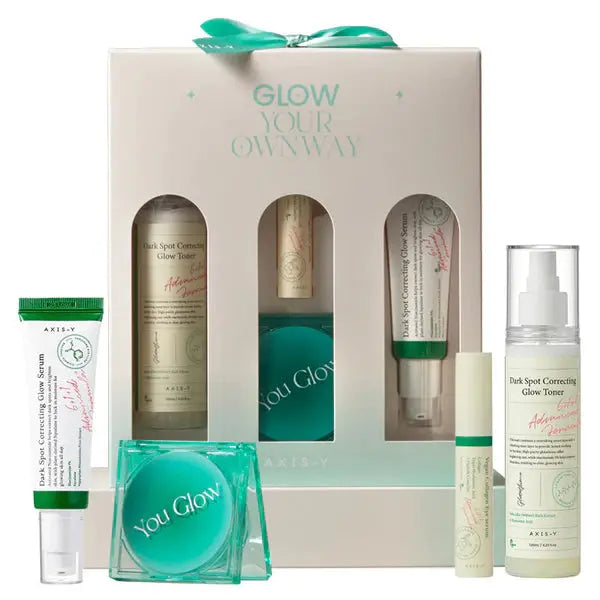 Axis-Y Glow Your Own Way brightening skincare set