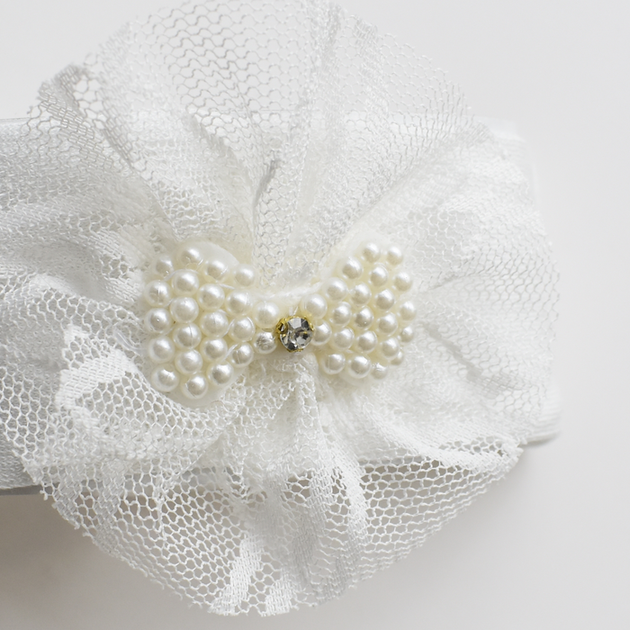 Baby Pearly Bow Set