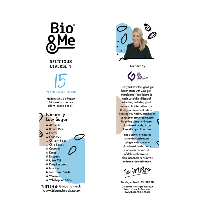 Bio&Me Low Sugar Natural Gut Loving Vegan Granola 360g