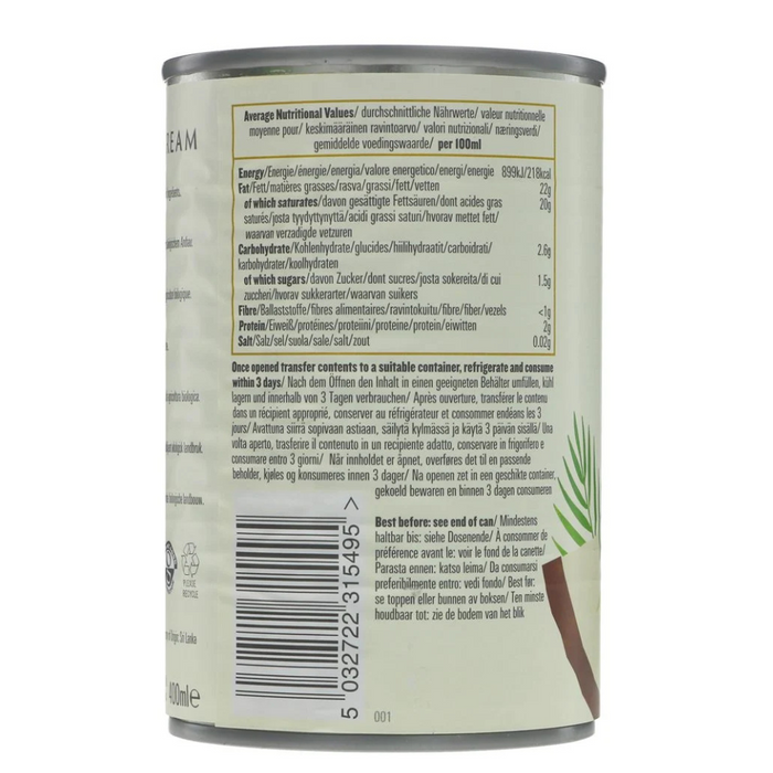 Biona Coconut Cream Organic 400ml