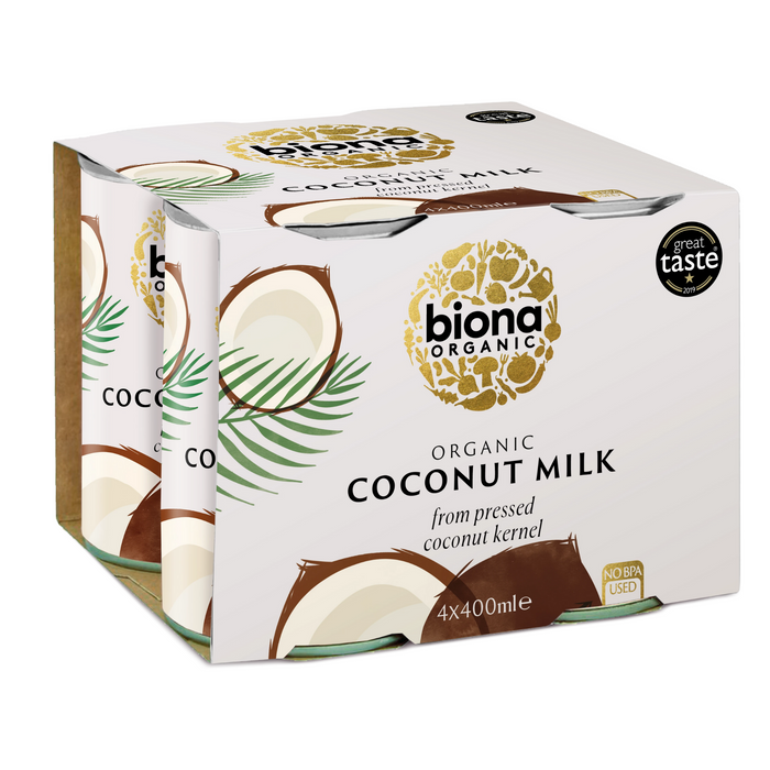 Biona Coconut Milk - Organic Classic Multipack (400mlx4)